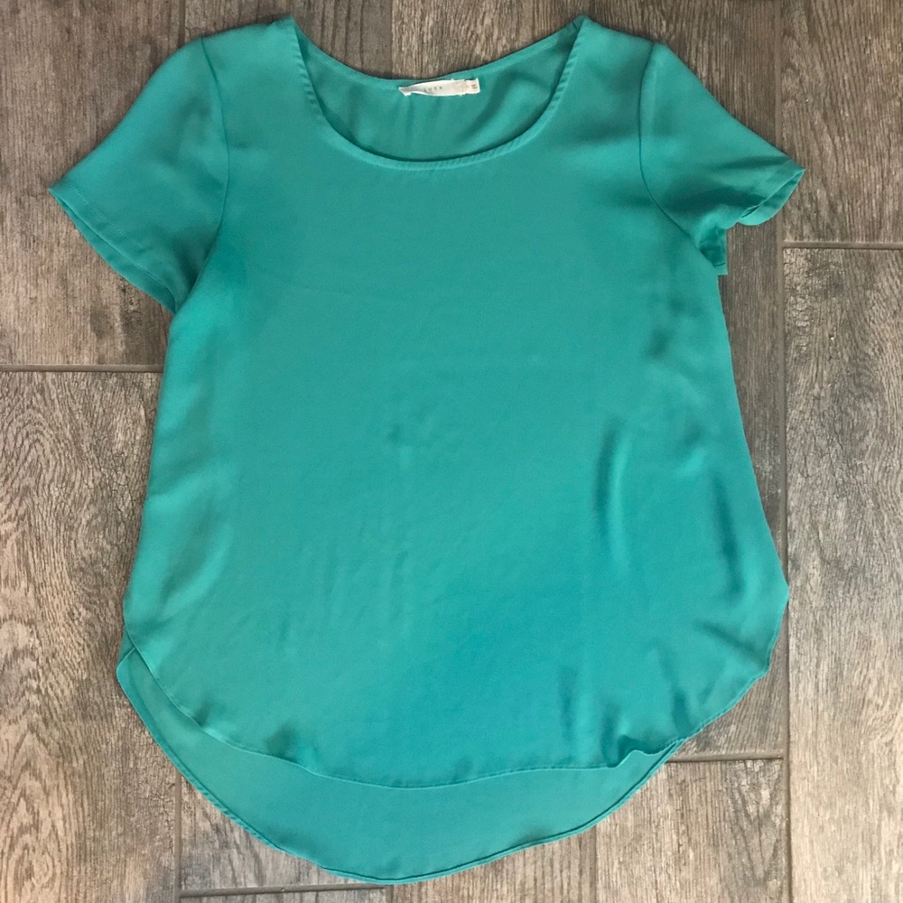 Teal blouse